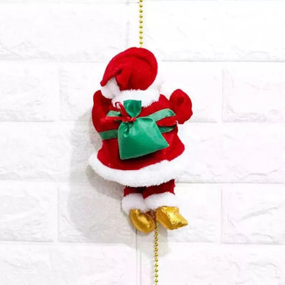 Electric Christmas Santa Claus Climbing Rope Decor Musical Toy Xmas Gift Party Ausie Sales
