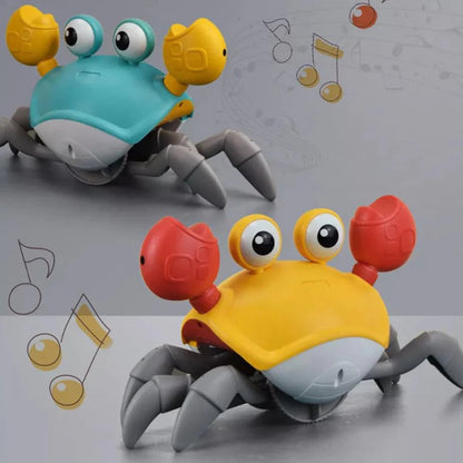 Electric Crab Music Crawling Baby Toy LED Light Up Interactive Toys Kids Toddler Ausie Sales