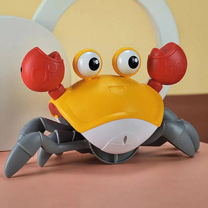 Electric Crab Music Crawling Baby Toy LED Light Up Interactive Toys Kids Toddler Ausie Sales