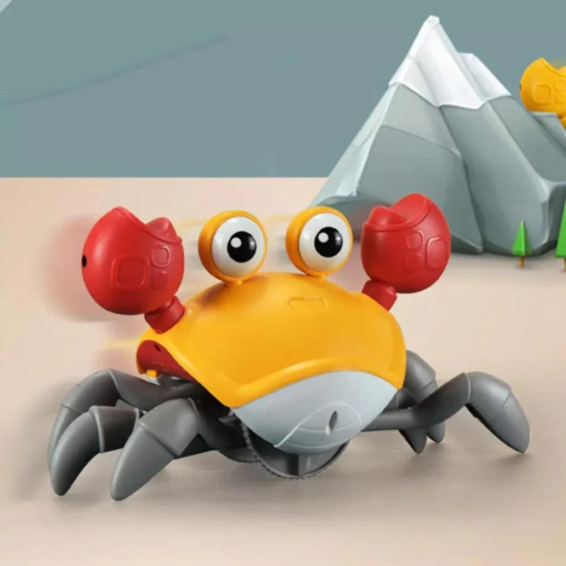 Electric Crab Music Crawling Baby Toy LED Light Up Interactive Toys Kids Toddler Ausie Sales