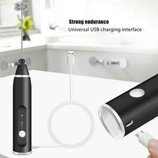 Electric Egg Beater Milk Coffee Frother USB Rechargeable Drink Foamer Mixer Tool Ausie Sales