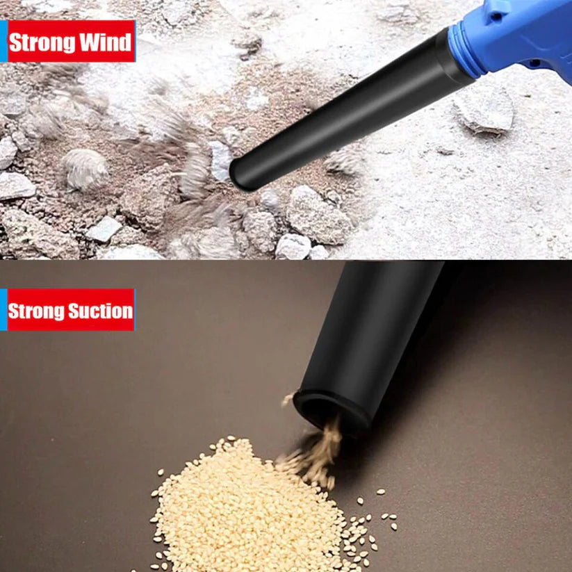 Electric Handheld Cordless Leaf Blower Dust Cleaner w/ Charger & Tube +2 Battery Ausie Sales