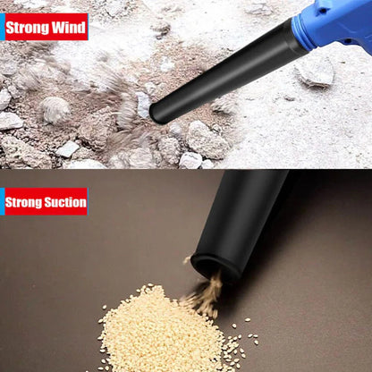 Electric Handheld Cordless Leaf Blower Dust Cleaner w/ Charger & Tube +2 Battery Ausie Sales