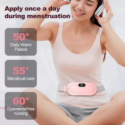 Electric Heating Pad Belt Massage Period Pain Relieve Therapy Menstrual Cramp Ausie Sales