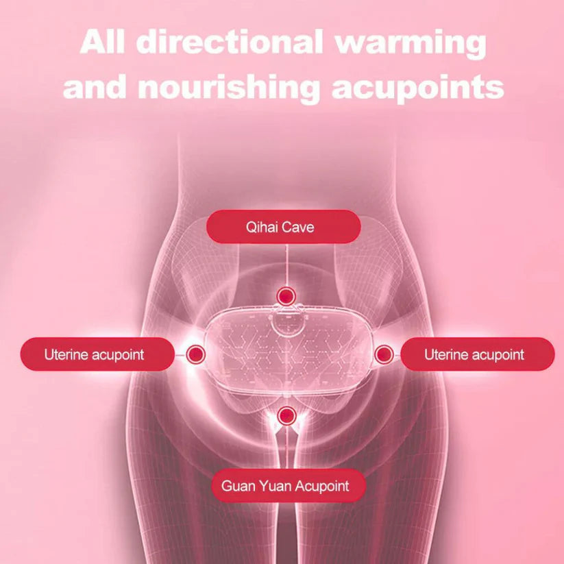 Electric Heating Pad Belt Massage Period Pain Relieve Therapy Menstrual Cramp Ausie Sales