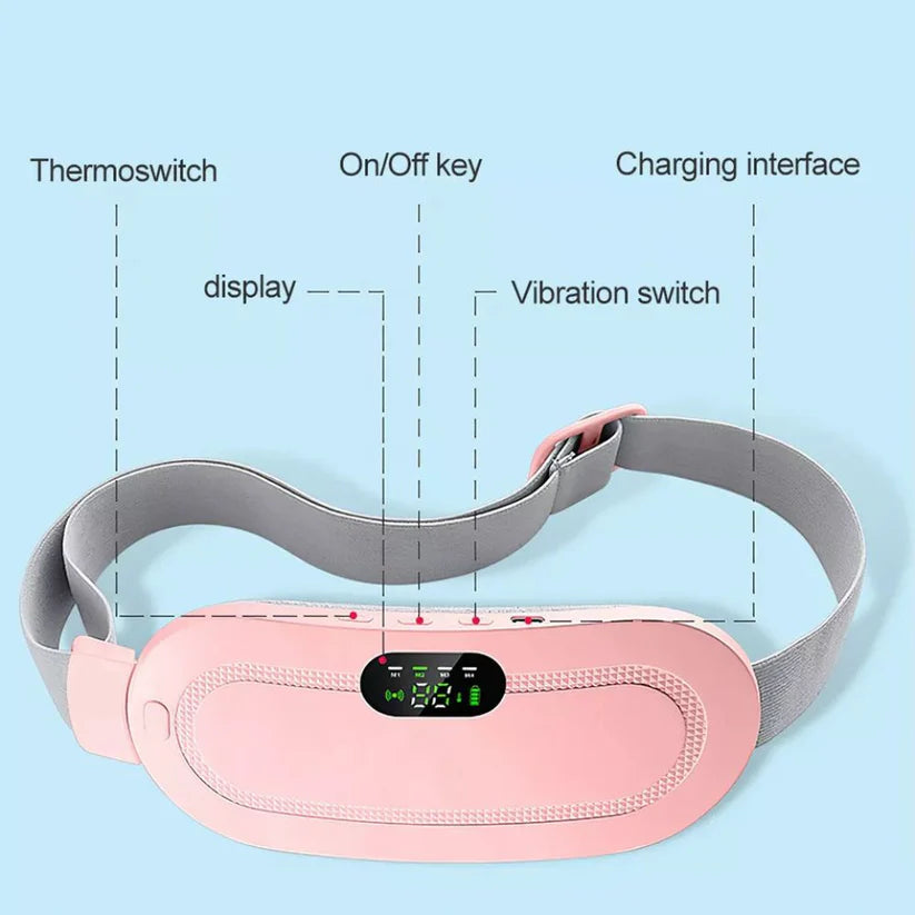 Electric Heating Pad Belt Massage Period Pain Relieve Therapy Menstrual Cramp Ausie Sales