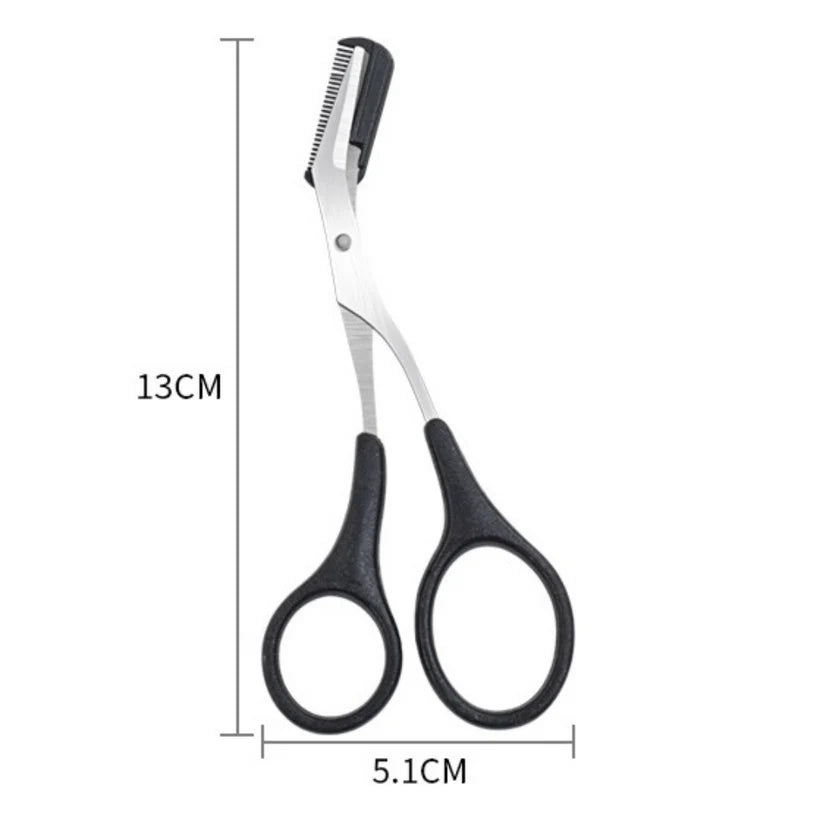 Eyebrow Trimmer Scissor Comb Trimming Hair Grooming Cutter Eyelash Tool - Ausie Sales