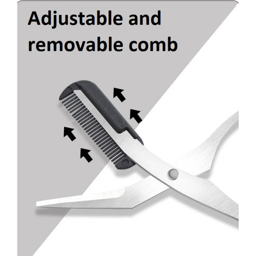 Eyebrow Trimmer Scissor Comb Trimming Hair Grooming Cutter Eyelash Tool - Ausie Sales