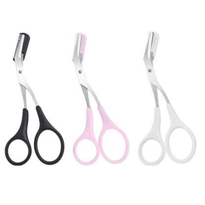 Eyebrow Trimmer Scissor Comb Trimming Hair Grooming Cutter Eyelash Tool - Ausie Sales
