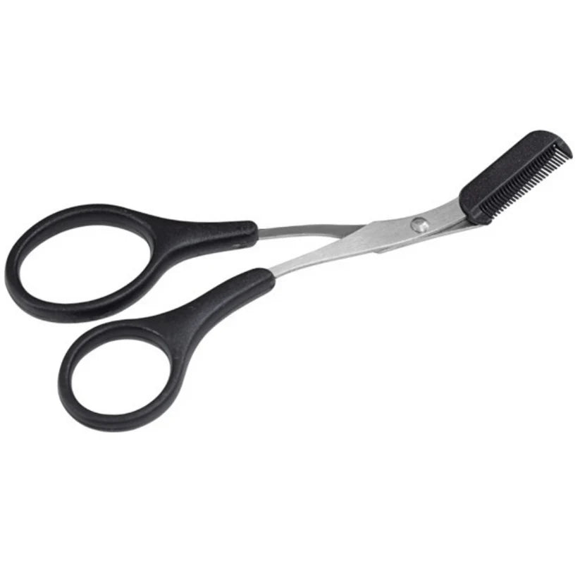 Eyebrow Trimmer Scissor Comb Trimming Hair Grooming Cutter Eyelash Tool - Ausie Sales