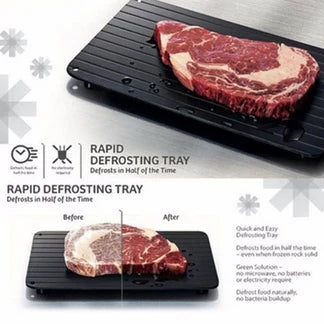 Fast Thawing Frozen Meat Magic Metal Plate Large Defrosting Tray Kitchen Thaw Ausie Sales