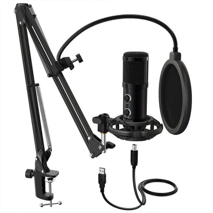 Fifine USB Desk Arm Studio Condenser Microphone Gaming Broadcast Voice Podcast Ausie Sales