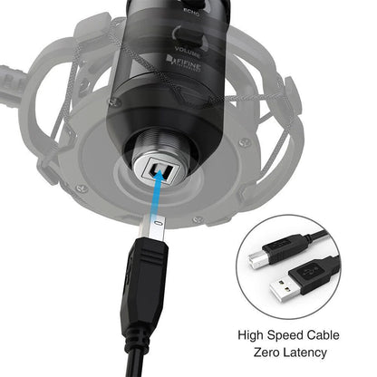 Fifine USB Desk Arm Studio Condenser Microphone Gaming Broadcast Voice Podcast Ausie Sales
