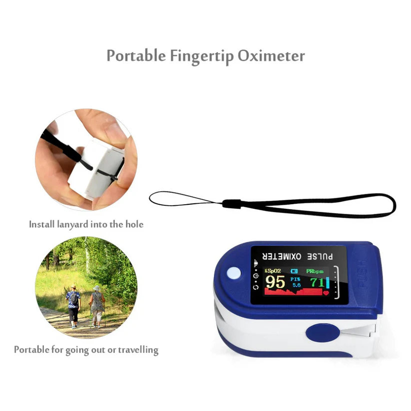 Finger Pulse Oximeter - Blood Oxygen Saturation & Heart Rate Monitor My Store