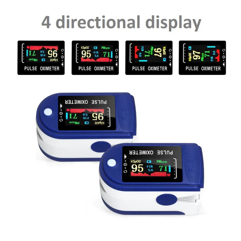 Finger Pulse Oximeter - Blood Oxygen Saturation & Heart Rate Monitor My Store