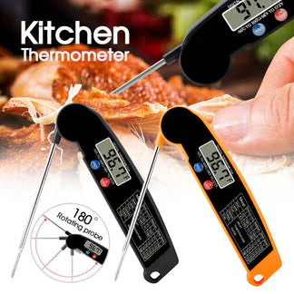 Foldable Digital Cooking Food Thermometer Temperature Probe Kitchen BBQ Meat Jam Ausie Sales