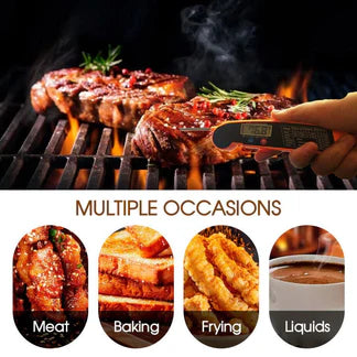 Foldable Digital Cooking Food Thermometer Temperature Probe Kitchen BBQ Meat Jam Ausie Sales