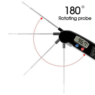 Foldable Digital Cooking Food Thermometer Temperature Probe Kitchen BBQ Meat Jam Ausie Sales