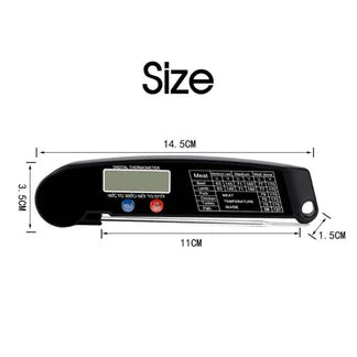 Foldable Digital Cooking Food Thermometer Temperature Probe Kitchen BBQ Meat Jam Ausie Sales