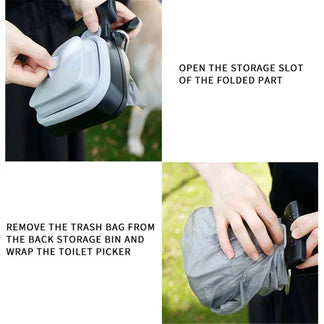 Foldable Pet Pooper Scooper Pick Up Cleaner Poop Scoop Dog Cat Waste Removal Ausie Sales