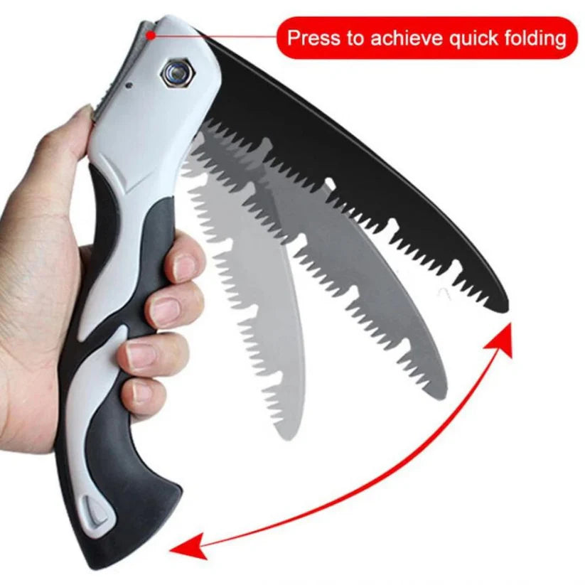 Foldable SK5 High-Manganese Steel Folding Camping Pruning Hand Saw Bushcraft Outdoor Ausie Sales