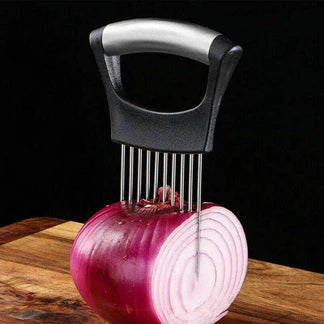 Food Slicer Assistant Onion Holder Tool Cutter Fish Meat Potato Vegetable Ausie Sales