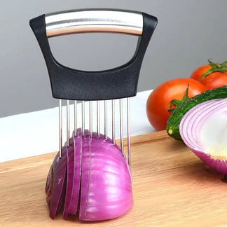 Food Slicer Assistant Onion Holder Tool Cutter Fish Meat Potato Vegetable Ausie Sales