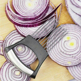 Food Slicer Assistant Onion Holder Tool Cutter Fish Meat Potato Vegetable Ausie Sales