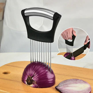 Food Slicer Assistant Onion Holder Tool Cutter Fish Meat Potato Vegetable Ausie Sales