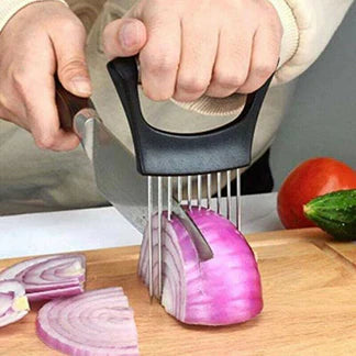 Food Slicer Assistant Onion Holder Tool Cutter Fish Meat Potato Vegetable Ausie Sales