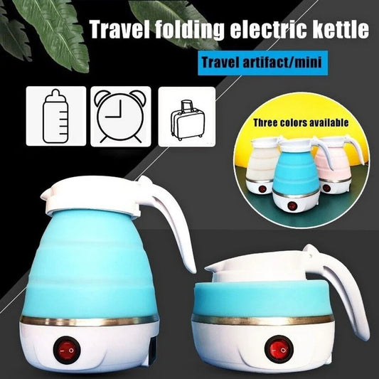 Handheld Mini Electric Silicone Foldable & Portable 600ml Travel Water Kettle My Store