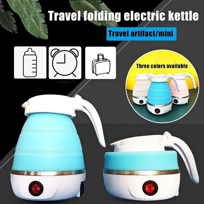 Handheld Mini Electric Silicone Foldable & Portable 600ml Travel Water Kettle My Store