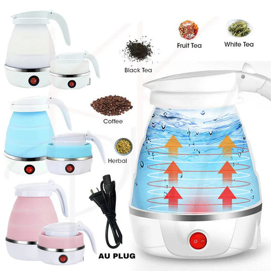 Handheld Mini Electric Silicone Foldable & Portable 600ml Travel Water Kettle My Store