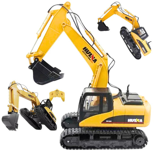 Huina 1550 Remote Control Car Excavator Toy Kids Engineering Digger Ausie Sales