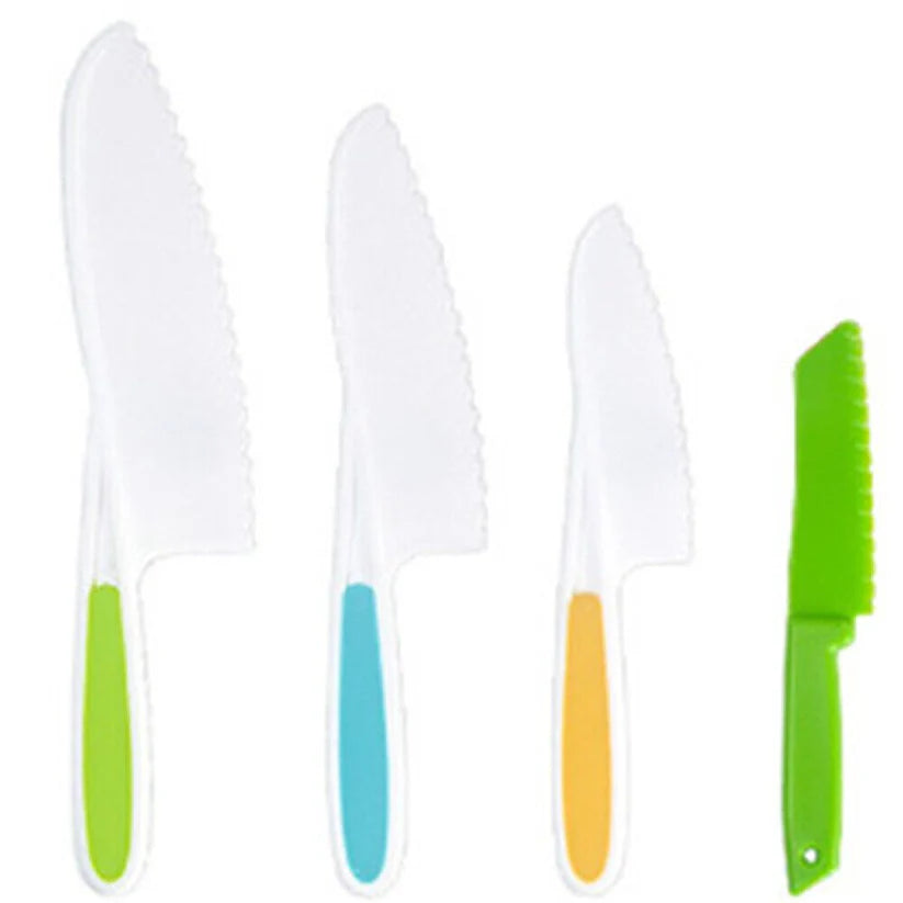 Kids Kitchen Tools Safe Knives Set Perfect for Picnics Real-Toddler Montessori - Ausie Sales