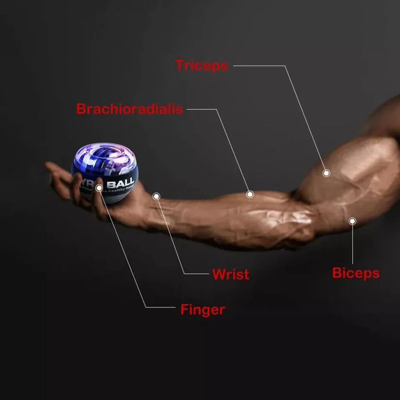 LED Wrist Ball Trainer Gyroscope Bal Relax Muscle Power Gyro Arm Hand Exerciser Ausie Sales