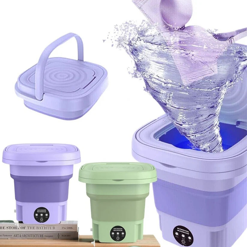 Large Capacity 11L Foldable & Portable Mini Washing Machine - Low Noise Clothes Washer For Pets & Baby My Store