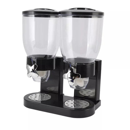 Large Double Cereal Dispenser Kitchen Container Tank Dry Food Snack Canister Ausie Sales