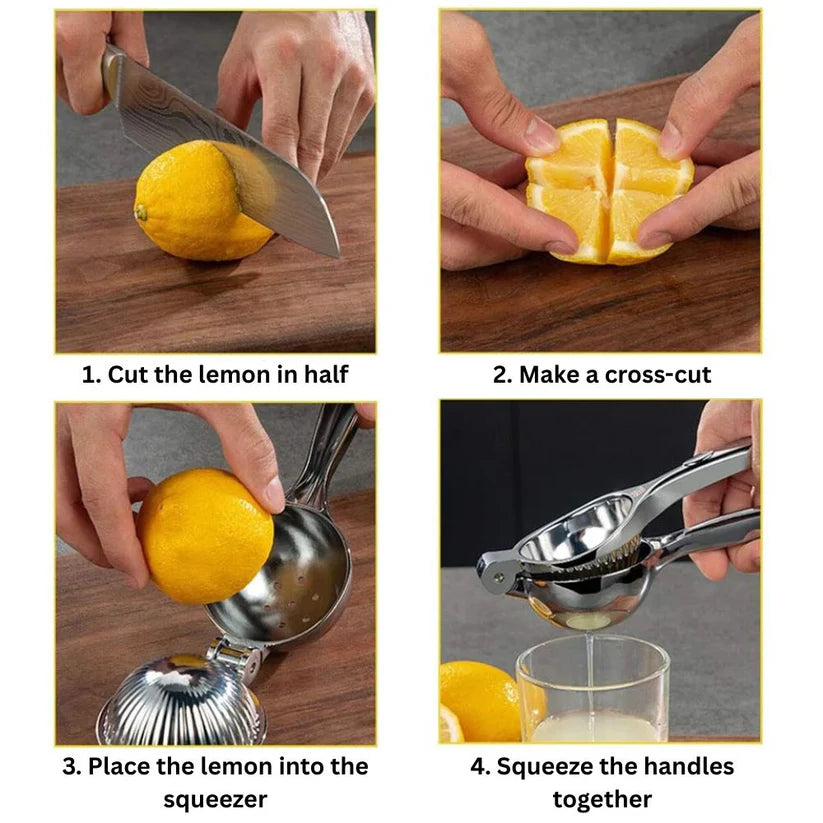 Lemon Squeezer Premium Quality Metal Handheld Juicer Presser Citrus Juice Lime Ausie Sales
