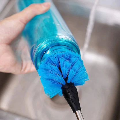 Long Handle Water Bottle Brush Kitchen Flexible Cleaning Baby Bottles Jars Ausie Sales