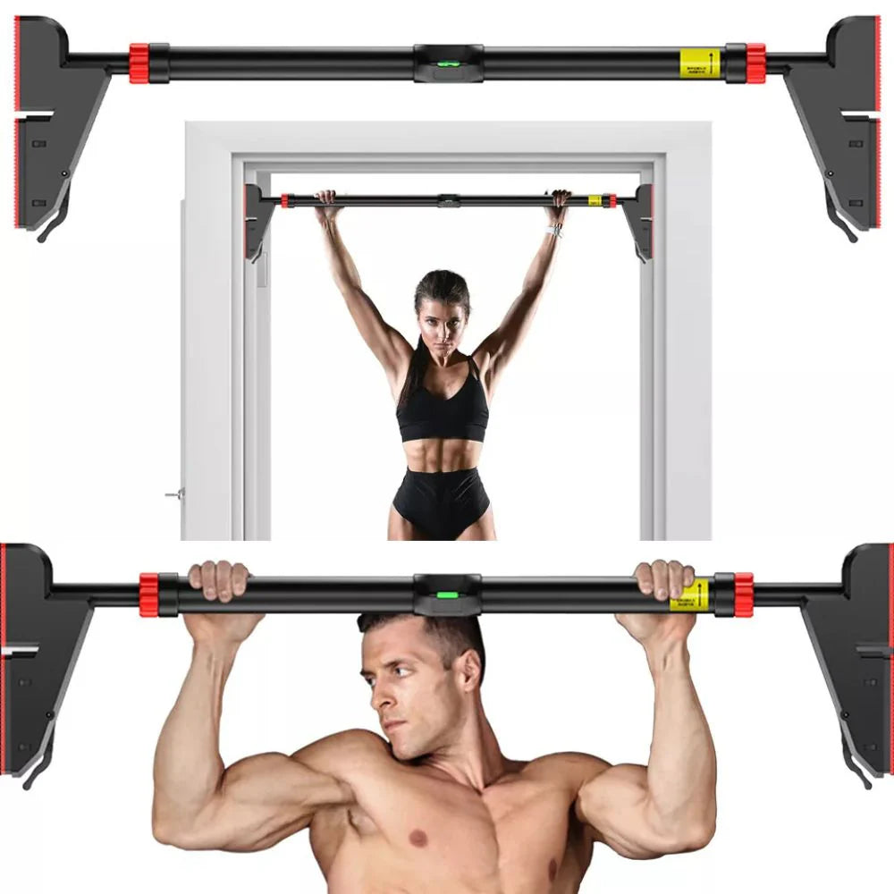 METEOR Pull Up Bar Door Bar Wall Exercise Home Gym Workout Chin Up Doorway Ausie Sales