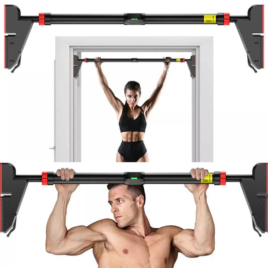 METEOR Pull Up Bar Door Bar Wall Exercise Home Gym Workout Chin Up Doorway Ausie Sales