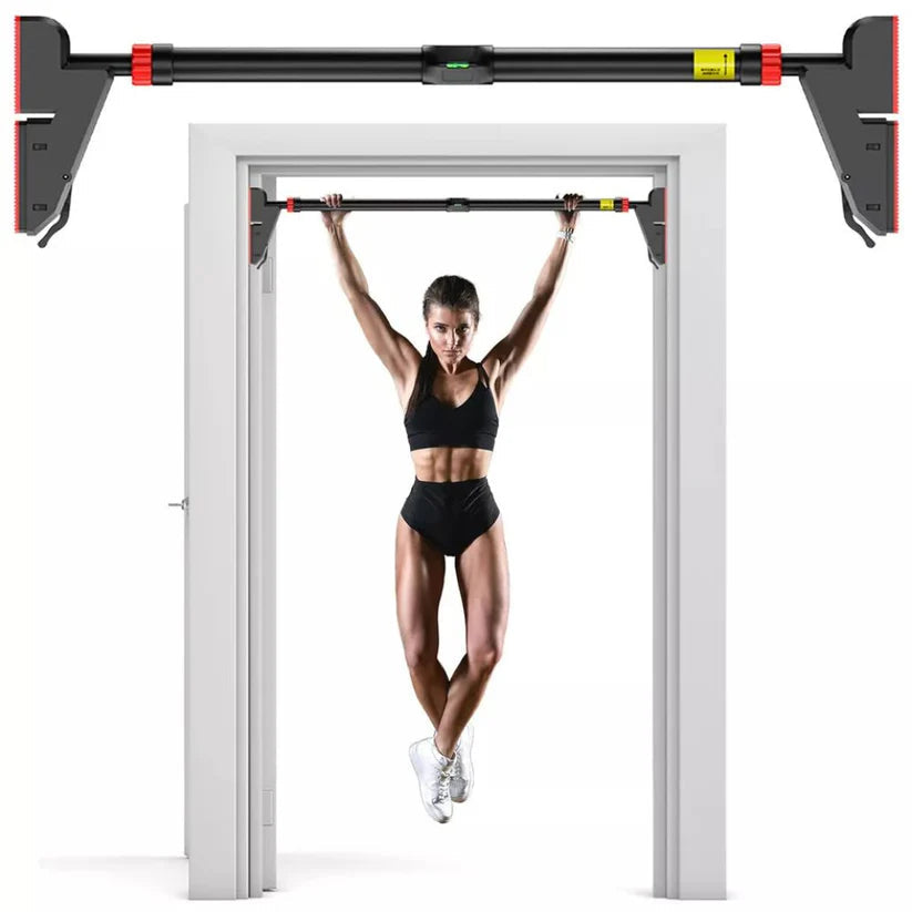 METEOR Pull Up Bar Door Bar Wall Exercise Home Gym Workout Chin Up Doorway Ausie Sales