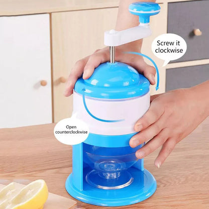 Manual Ice Machine Crusher Shaver Shredding Snow Cone Maker Create Drink Tool Ausie Sales