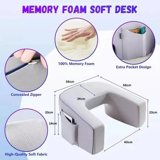 Memory Foam Reading Pillow Gaming Adult Extra Large Arm Rest Pillow Ausie Sales