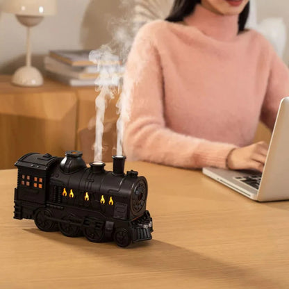 Mini Train Aroma Essential Oil Diffuser Air Humidifier with Light For Home/Office Ausie Sales