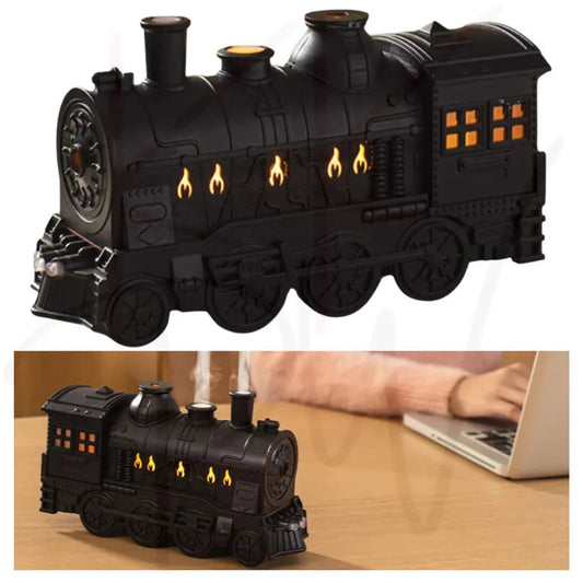 Mini Train Aroma Essential Oil Diffuser Air Humidifier with Light For Home/Office Ausie Sales