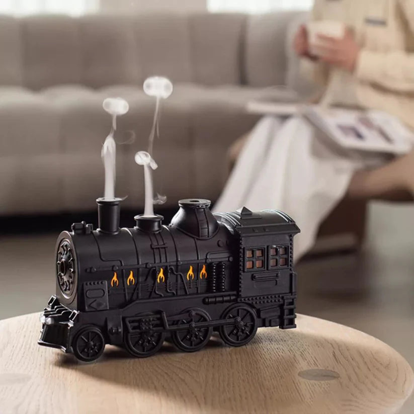 Mini Train Aroma Essential Oil Diffuser Air Humidifier with Light For Home/Office Ausie Sales