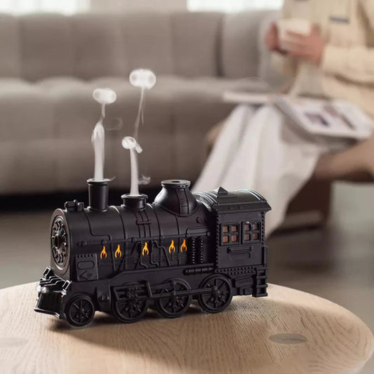 Mini Train Aroma Essential Oil Diffuser Air Humidifier with Light For Home/Office Ausie Sales