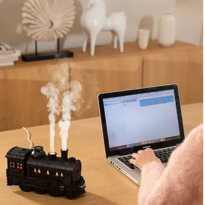 Mini Train Aroma Essential Oil Diffuser Air Humidifier with Light For Home/Office Ausie Sales